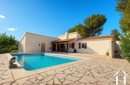 Single floored villa with pool, Mediterranean garden and views  Ref # 11-2529 