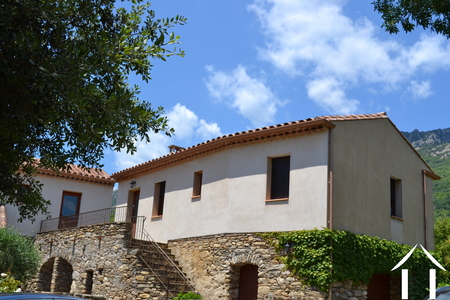 Character house with guesthouse and outbuildings at the foot of the Carroux. Ref # 09-6951 