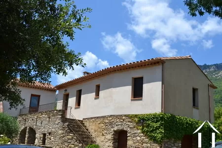 Character house with guesthouse and outbuildings at the foot of the Carroux. Ref # 09-6951 