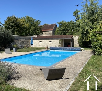Renovated parish house with pool, north Burgundy Ref # BH5660H 