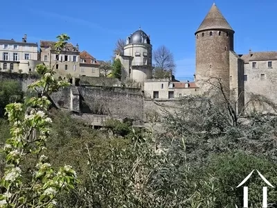 Town views from garden