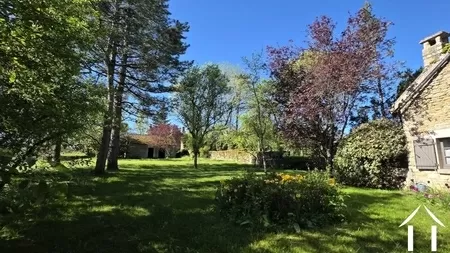 Garden with garden shed