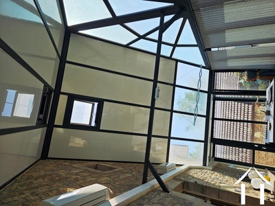 Spectacular glass roof strucure