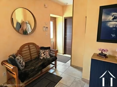 Hallway leading to living room and bedroom