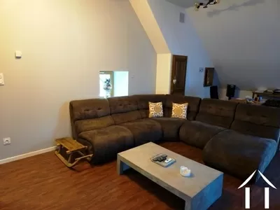Living area in studio