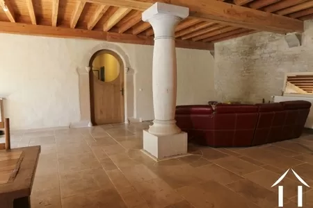 View from the kitchen towards the door leading to the bedrooms