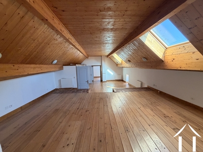 Huge middle part on first floor with at your left separate bathroom and WC