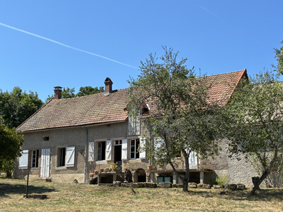 Phenomenally located farmhouse with barns and large house in the Morvan