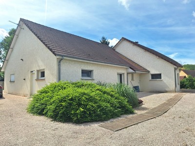 Large modern bungalow with a low-maintenance garden